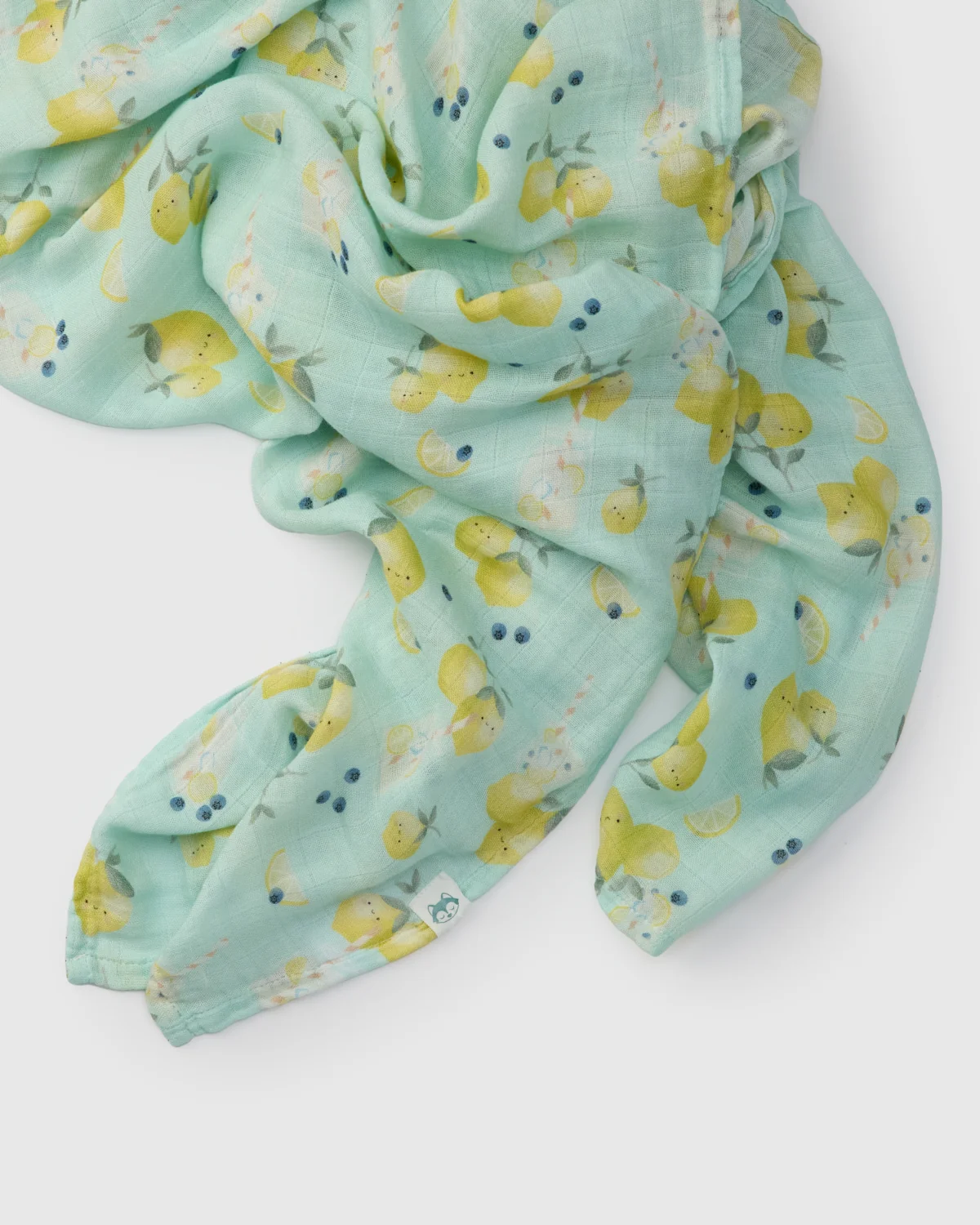 LouLou Lollipop Muslin Swaddle in Lemon Squeezy