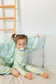 LouLou Lollipop Muslin Swaddle in Lemon Squeezy