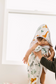 LouLou Lollipop Muslin Cotton Hooded Towel Set in Safari Jungle