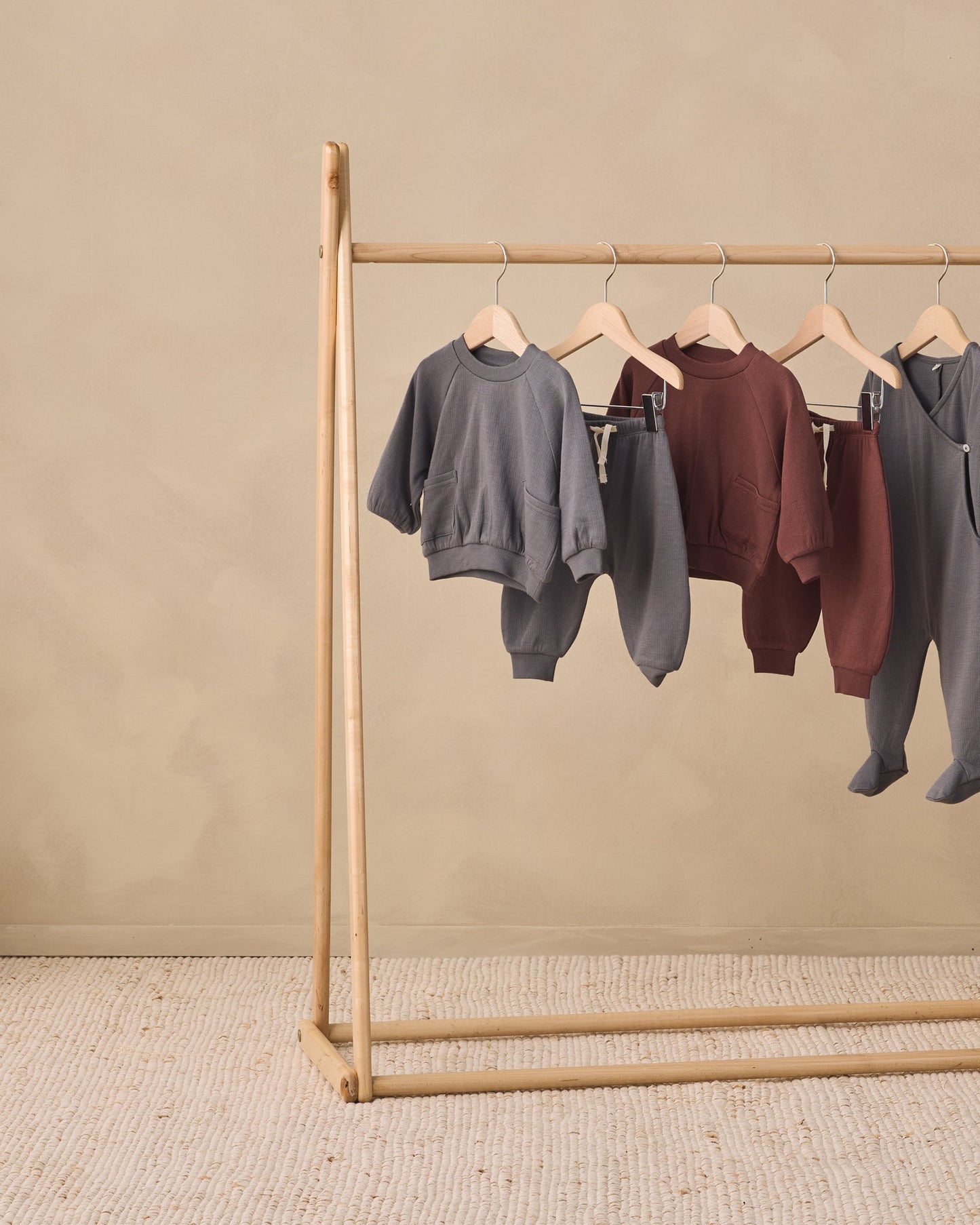 Quincy Mae Pocket Sweatshirt in Black Cherry
