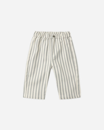 Quincy Mae Grayson Pant in Laurel Pinstripe