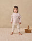 Quincy Mae Ruffle Long Sleeve Tee in Fleur