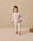 Quincy Mae Ruffle Long Sleeve Tee in Fleur