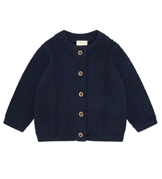 Fixoni Knit Cardigan in Navy