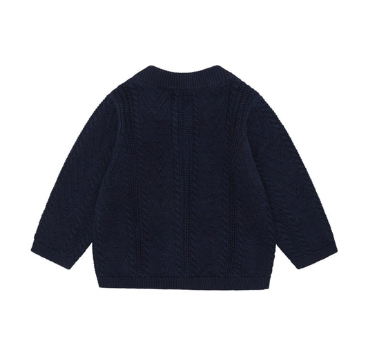 Fixoni Knit Cardigan in Navy