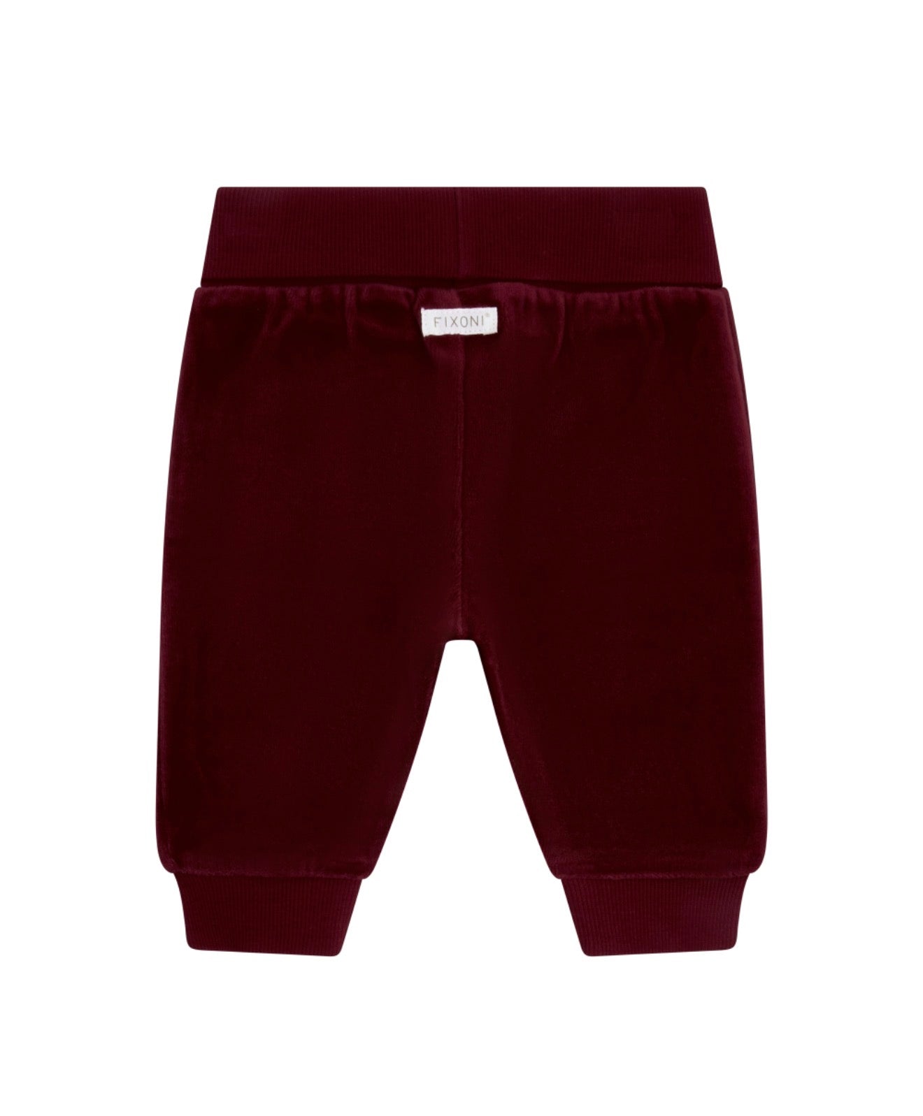 Fixoni Velour Pant in Burgundy