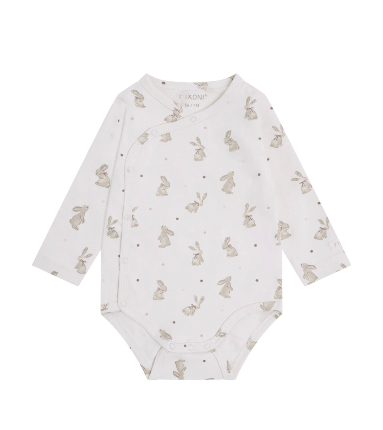 Fixoni Wrap Bodysuit in Pale Lilac Bunny