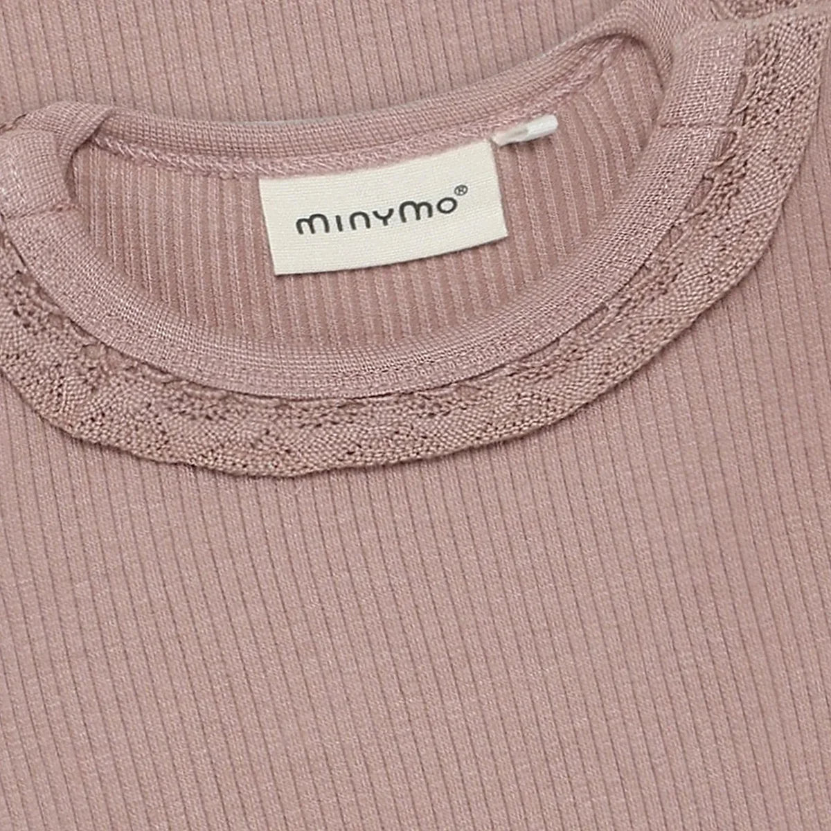 Minymo Rib Bodysuit in Fawn