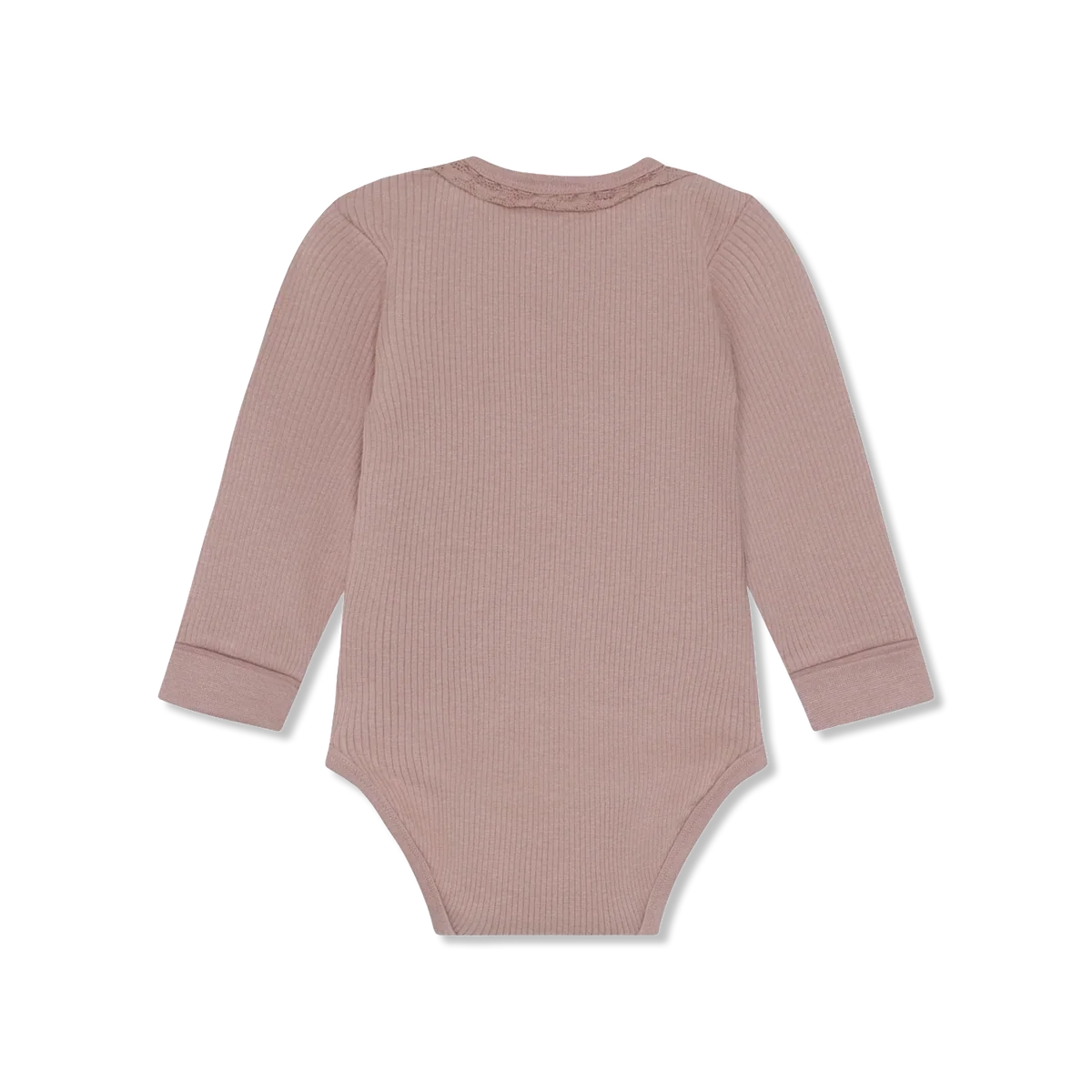 Minymo Rib Bodysuit in Fawn
