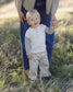 Quincy Mae Long Sleeve Henley Tee in Laurel