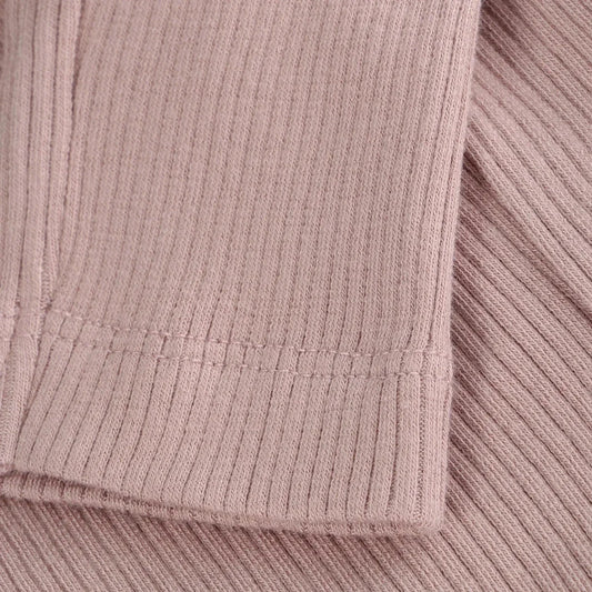 Minymo Rib Legging in Fawn