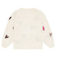 Minymo Knit Pullovers with Heart Embroidery