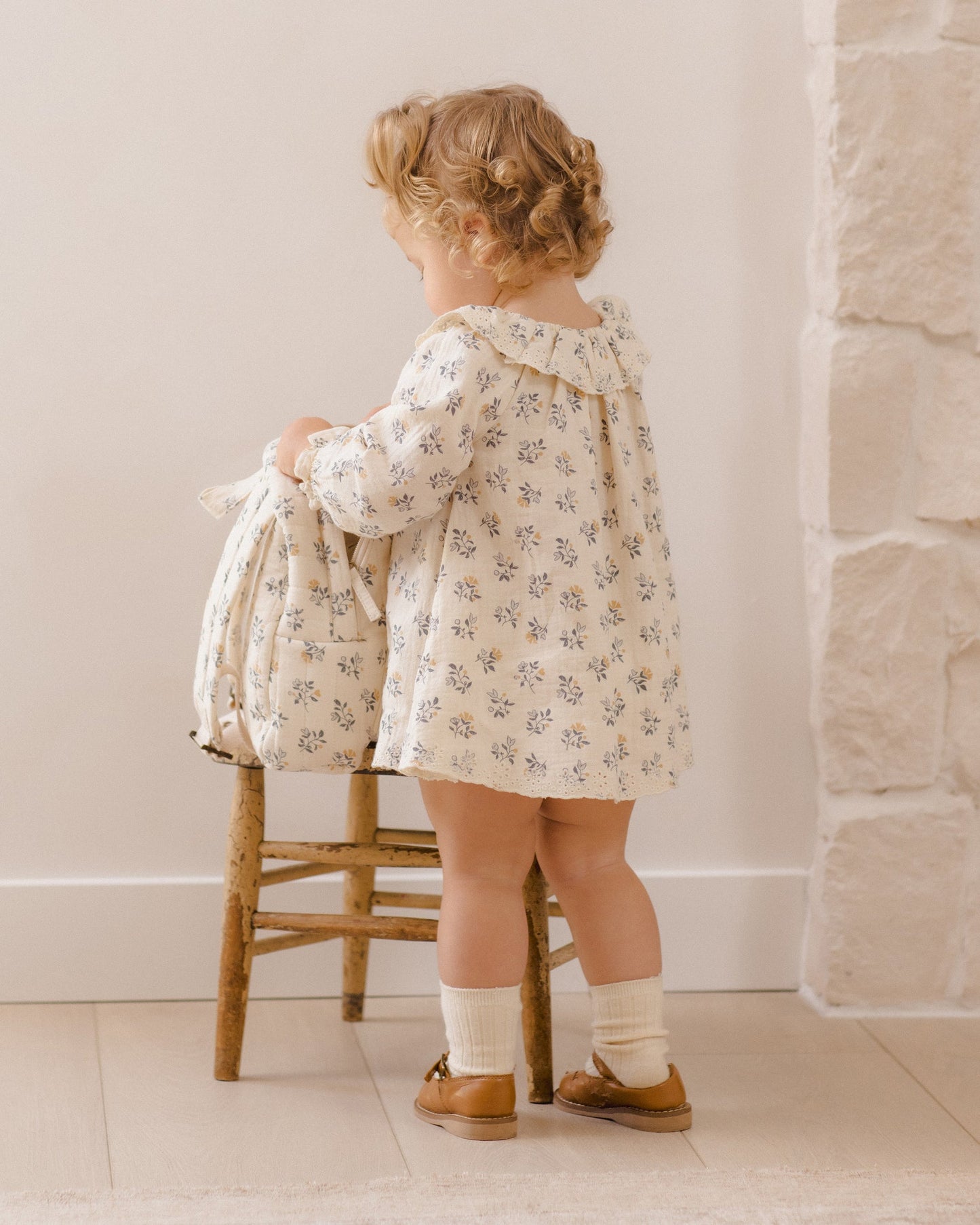 Quincy Mae Long Sleeve Isla Dress in French Floral