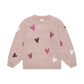 Minymo Knit Pullovers with Heart Embroidery