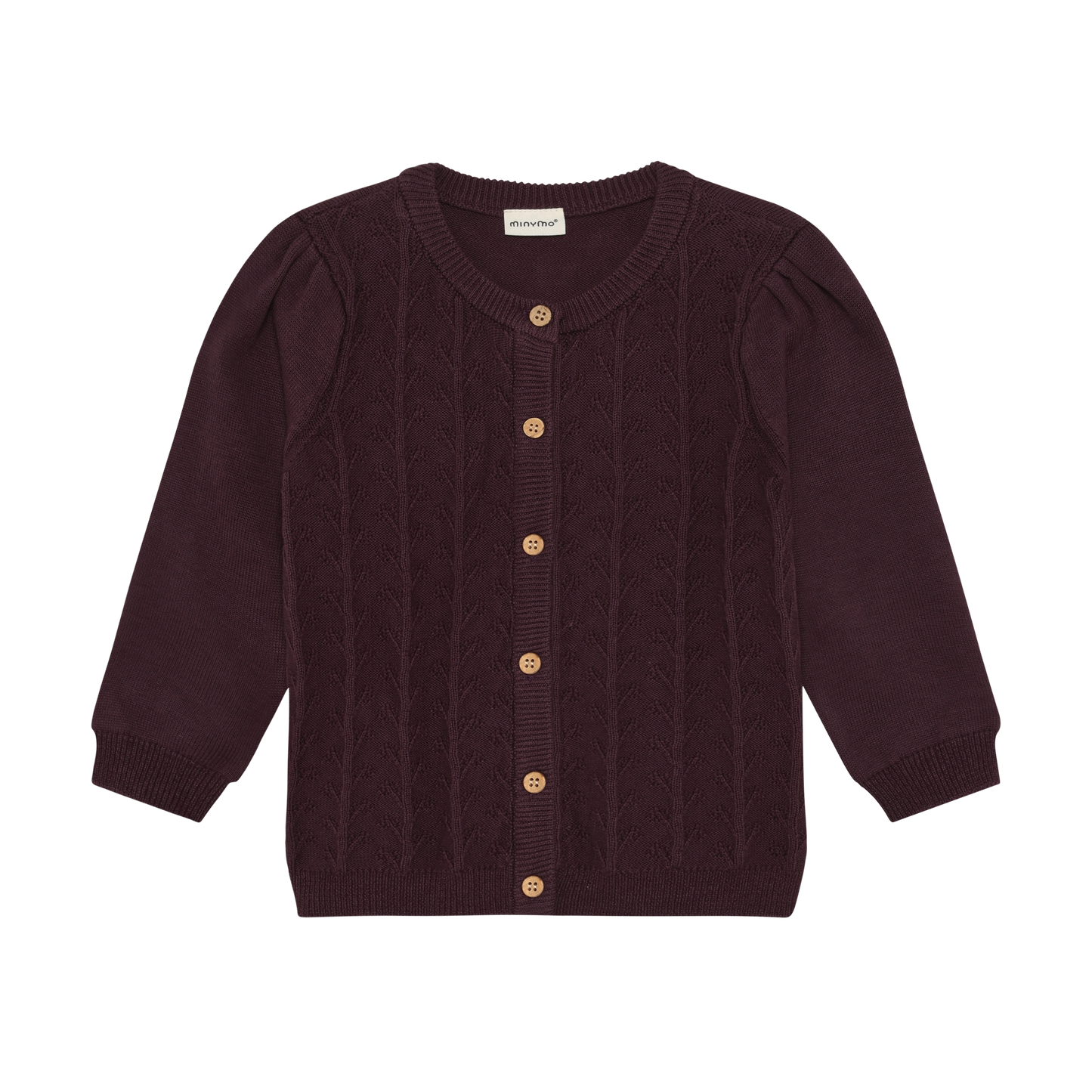 Minymo Knit Cardigan in Huckleberry