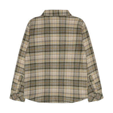 Minymo Button Front Shirt in Feather Grey Check