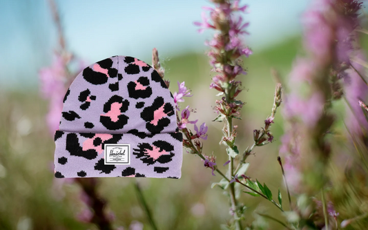 Herschel Elmer Beanie in Scribble Leopard