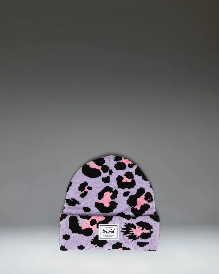 Herschel Elmer Beanie in Scribble Leopard
