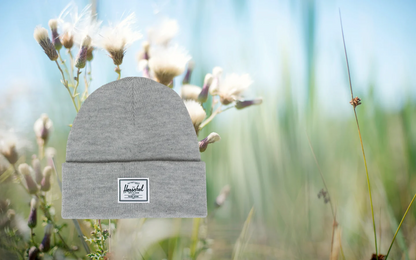 Herschel Elmer Beanie in Light Heather Grey
