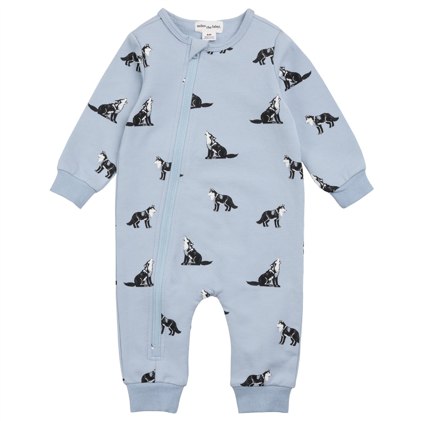 Miles the Label Playsuit in Wolf Print