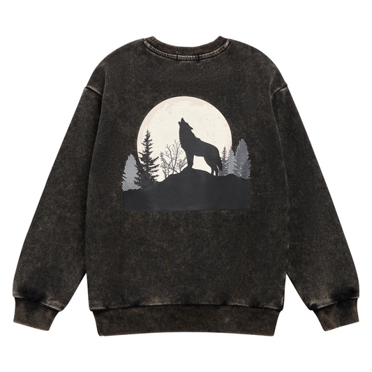 Miles the Label Sweatshirt in Howling Wolf