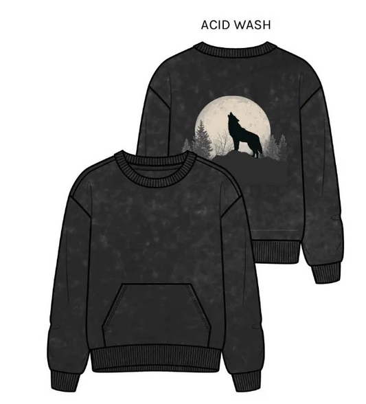 Miles the Label Sweatshirt in Howling Wolf