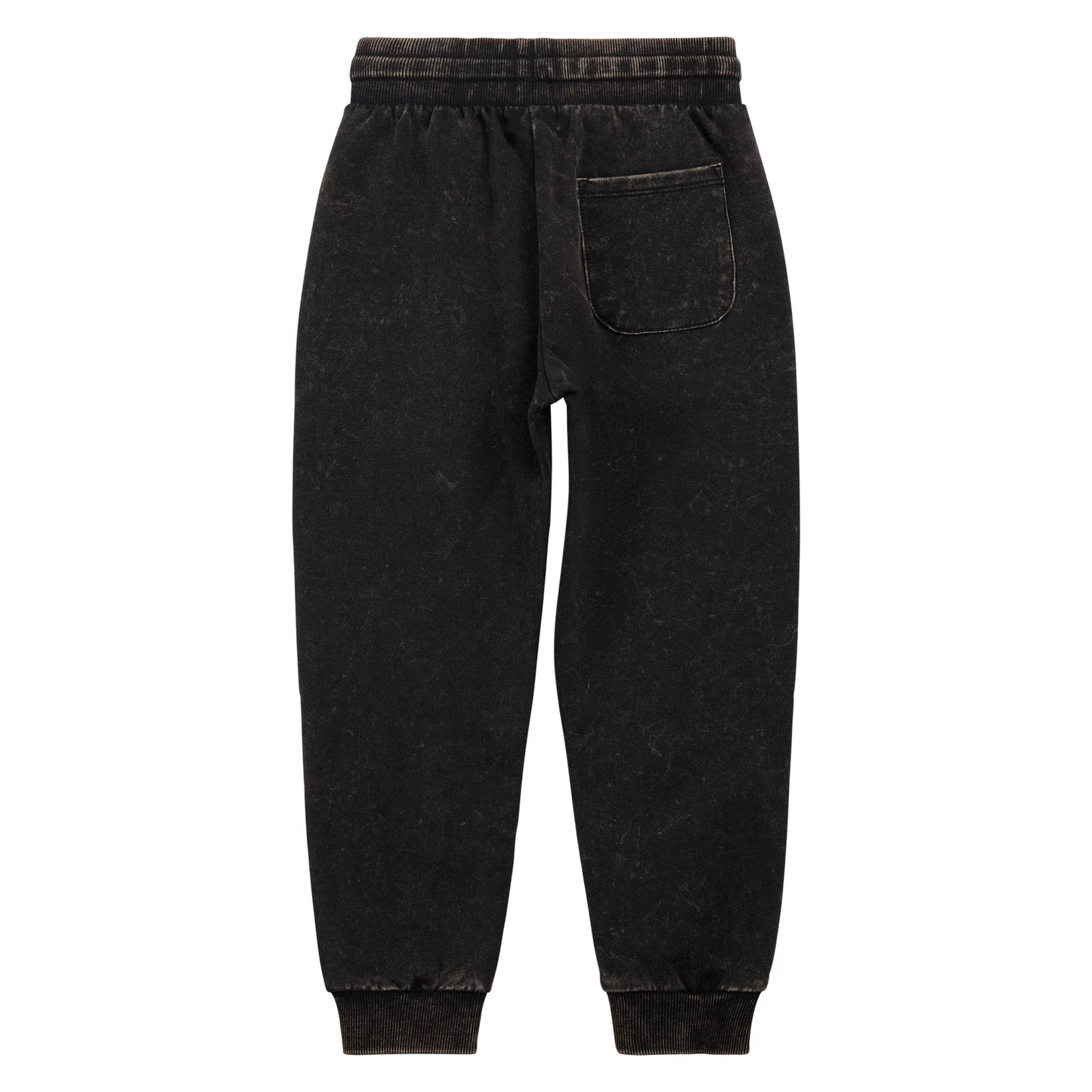 Miles the Label Jogger Pant in Black Acid Wash