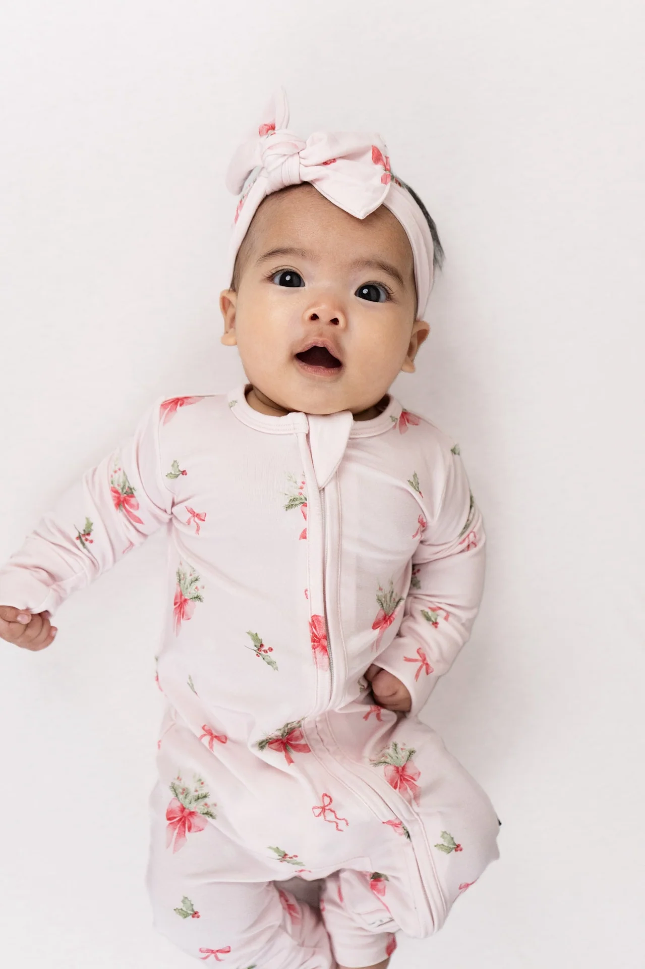 Belan J Bamboo Headband in Pink Bows