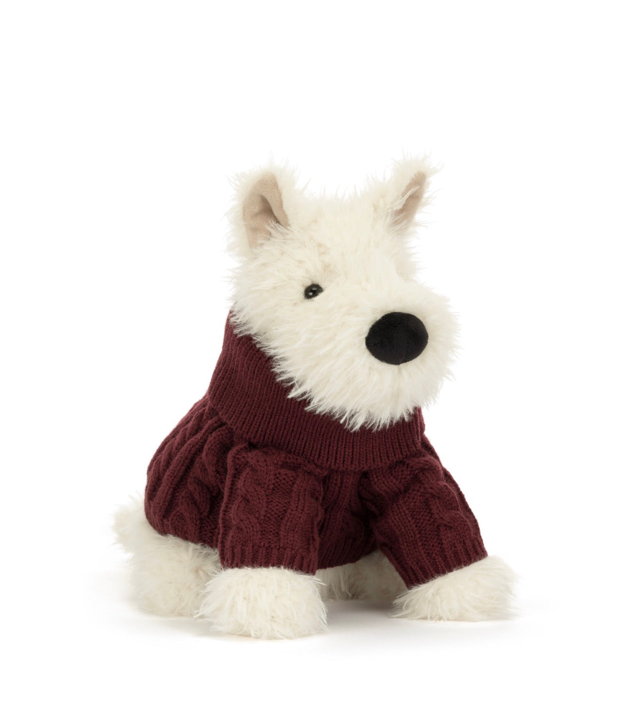 Jellycat Munro Scotty Dog Winter Jumper Outfit