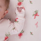 Belan J Bamboo Footed Sleeper in Pink Bows
