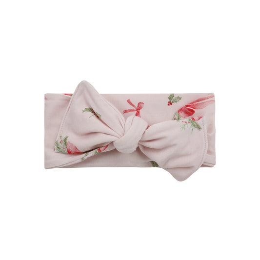 Belan J Bamboo Headband in Pink Bows