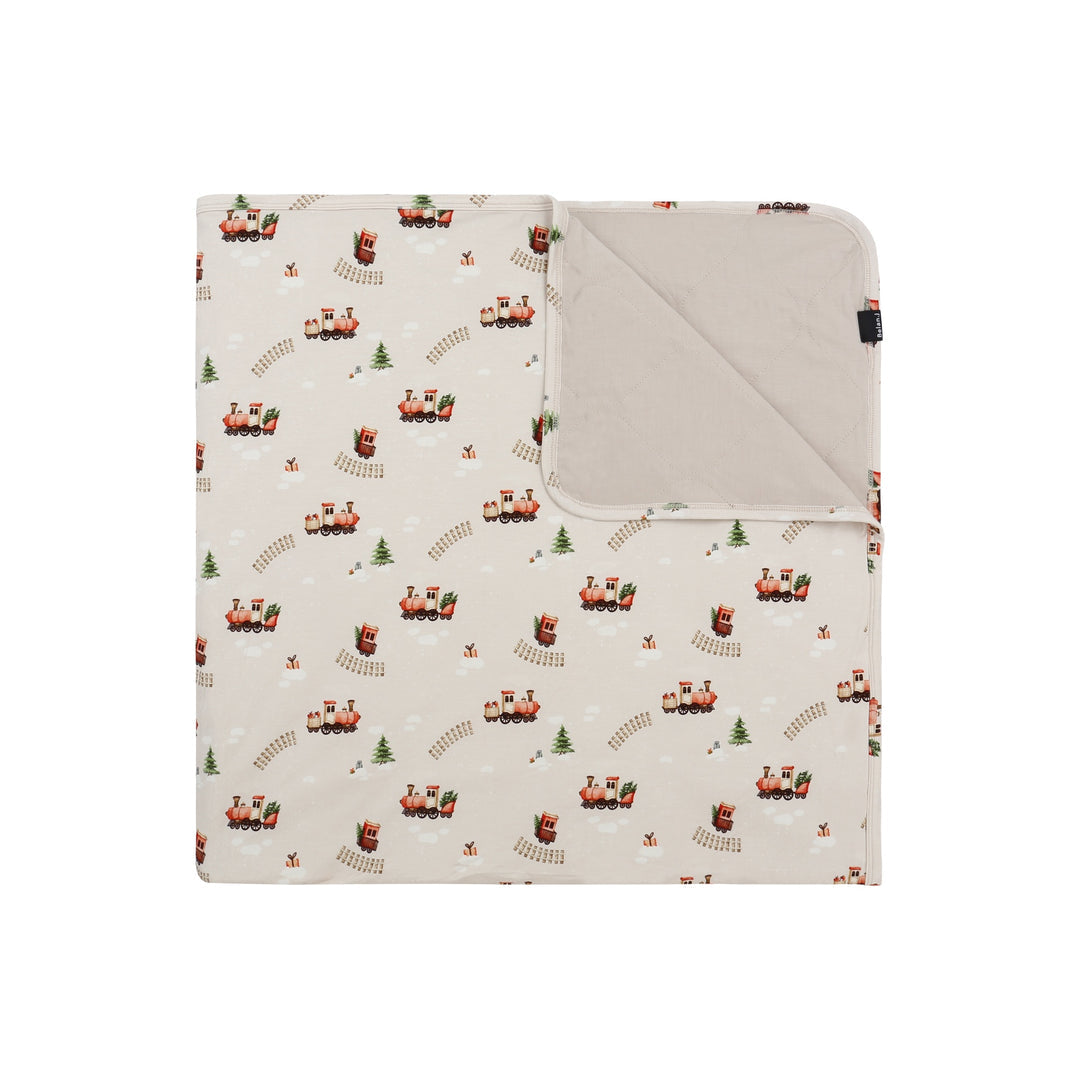 Belan J 1.0 TOG Child Blanket in Christmas Train / Oat