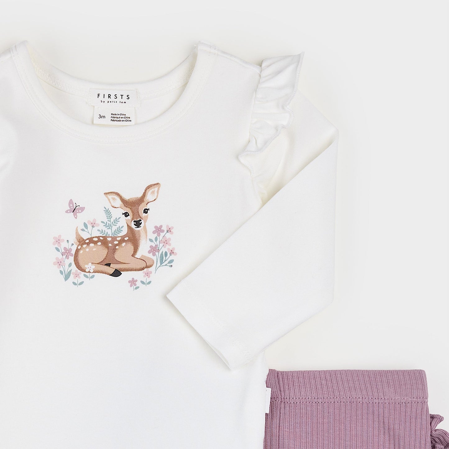 Petit Lem 2 Piece Bodysuit Set in Fall Fawn