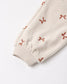 Quincy Mae Relaxed Velour Sweatsuit in Red Bows