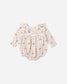 Quincy Mae Wendy Romper in Red Bows