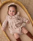 Quincy Mae Wendy Romper in Red Bows