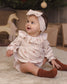 Quincy Mae Velour Bow Headband in Red Bows