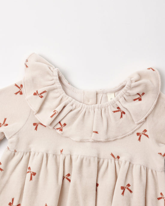 Quincy Mae Wendy Romper in Red Bows