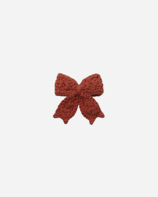 Quincy Mae Crochet Bow in Redwood