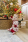 Mebie Baby Ribbed Bamboo Sleeper in Holiday Toile