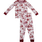 Mebie Baby Bamboo Cozy Set in Holiday Toile