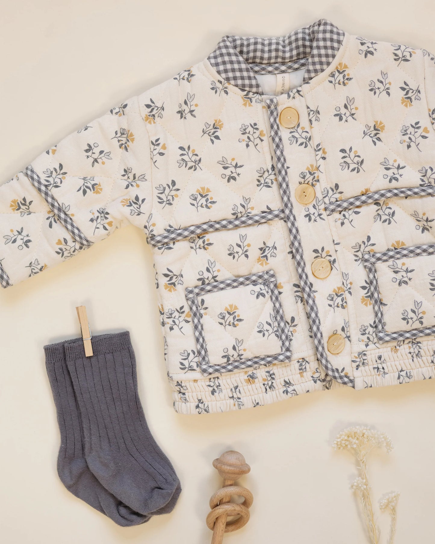 Quincy Mae Roxie Jacket in French Floral