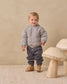 Quincy Mae Hooded Woven Jacket in Midnight Gingham