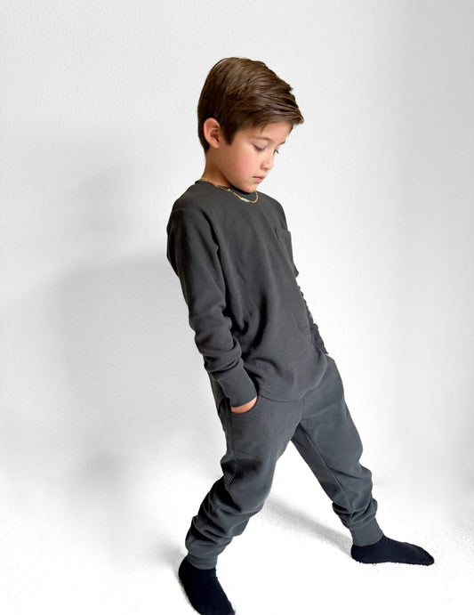 Little Bipsy Waffle Jogger in Shadow
