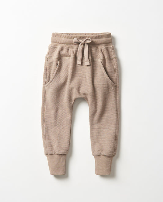 Little Bipsy Waffle Jogger in Mushroom