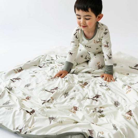 Belan J 2 Piece PJ Pocket Jogger Set in Dinoland