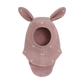 Huttelihut Balaclava with Ears with Embroidered Hearts in Deauville Mauve