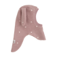 Huttelihut Balaclava with Ears with Embroidered Hearts in Deauville Mauve