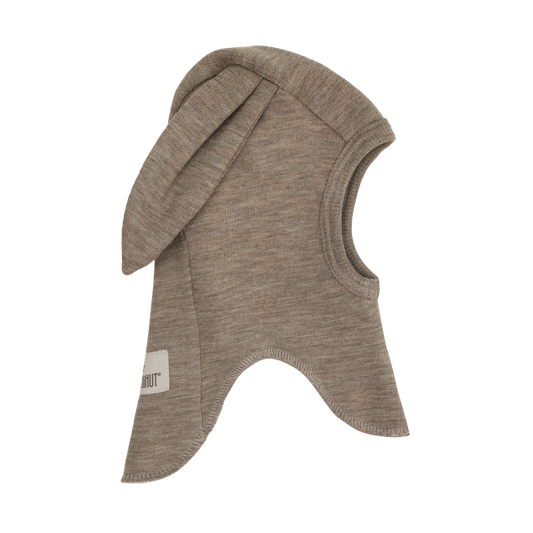 Huttelihut Rib Ears Balaclava in Savannah Melange