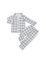 Belan J Kids Classic Pj Set in Denim Plaid